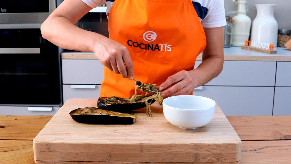 Receta de mutabal o crema de berenjenas  paso 4