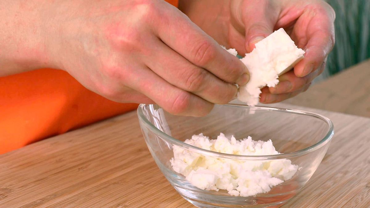 Recetas de gofres salados de espinaca y queso feta  paso 3