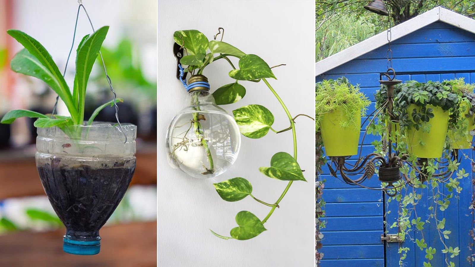 maceteros colgantes originales practica el upcycling