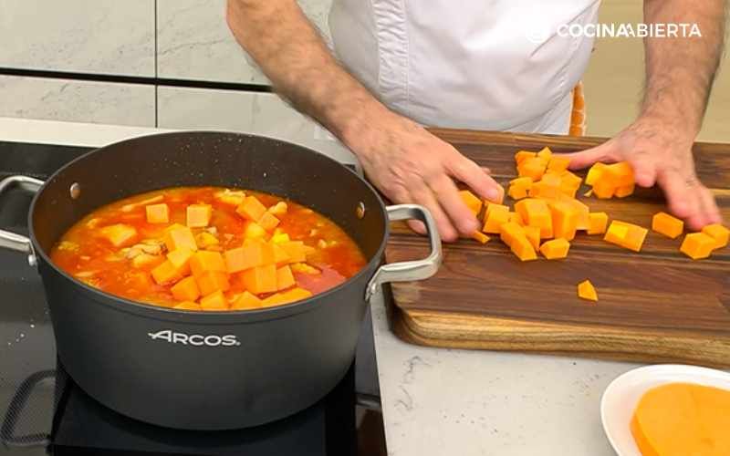 Añade la calabaza