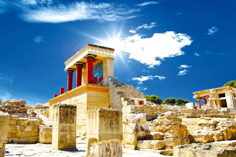 Palacio de Cnossos en Creta, también conocido como Knossos