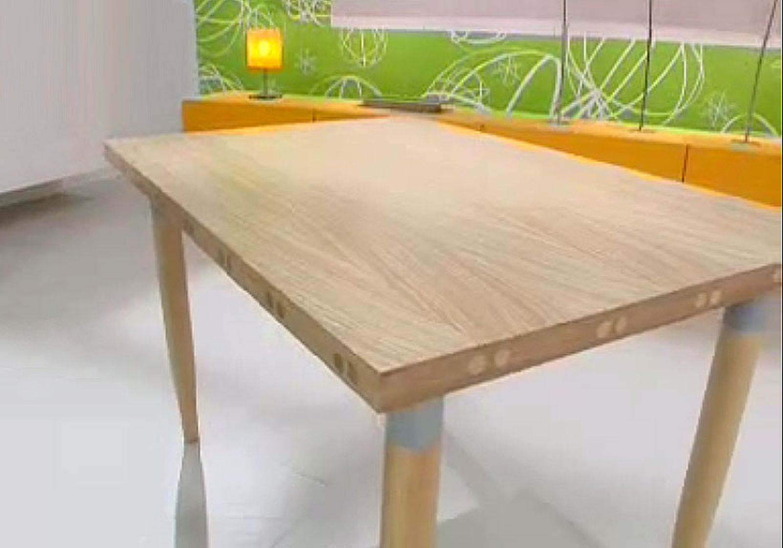 mesa madera chapeados naturales