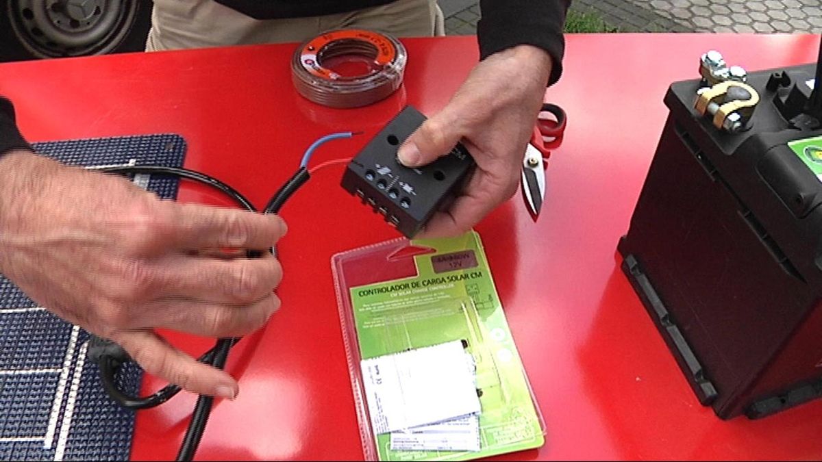 Conexión de placa solar paso 1
