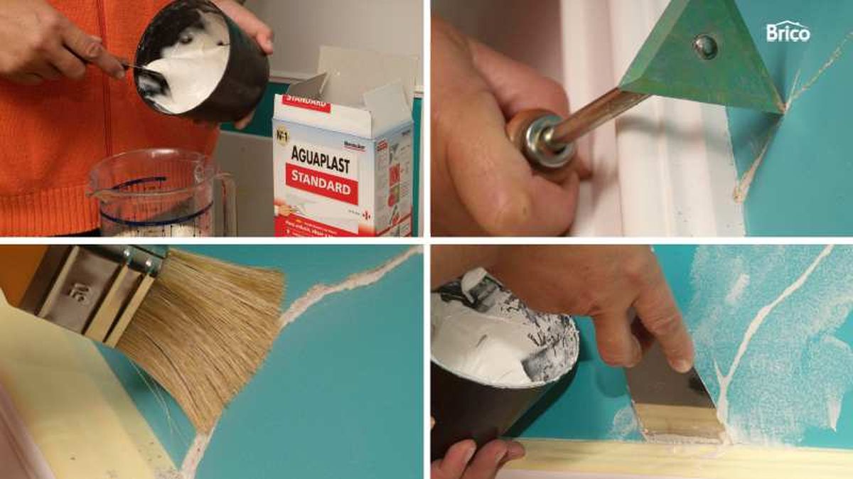 Primeros pasos para reparar grietas en la pared