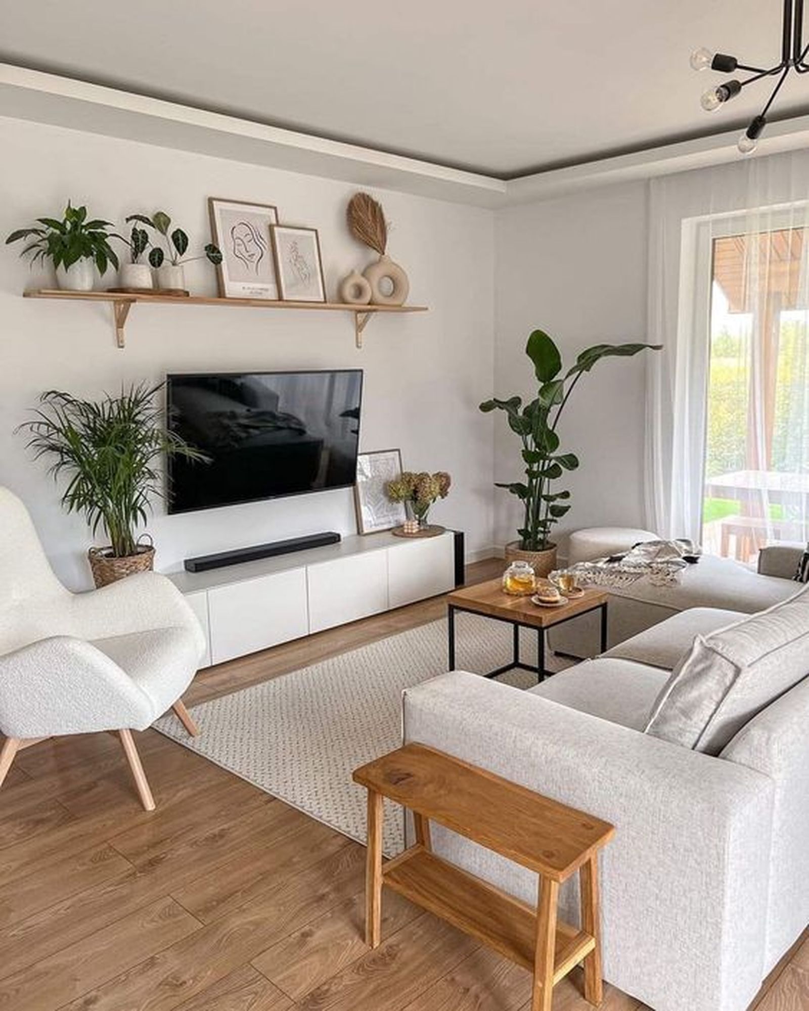 salon blanco madera plantas verdes pinterest debby cortez