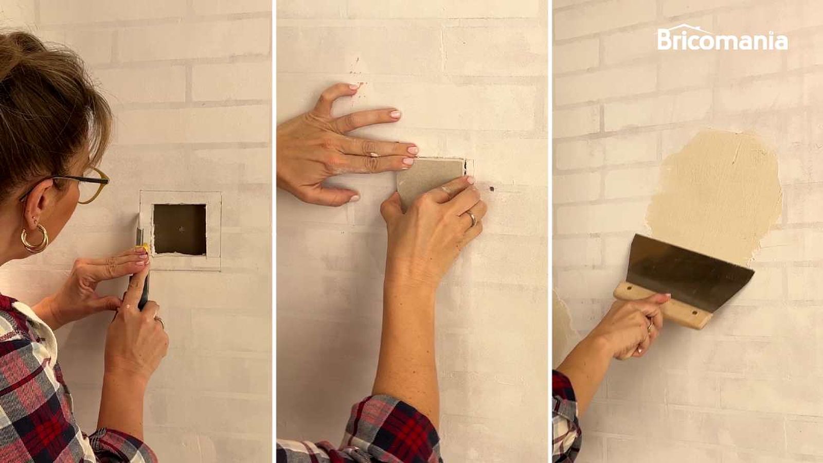 Tapar un agujero en pladur