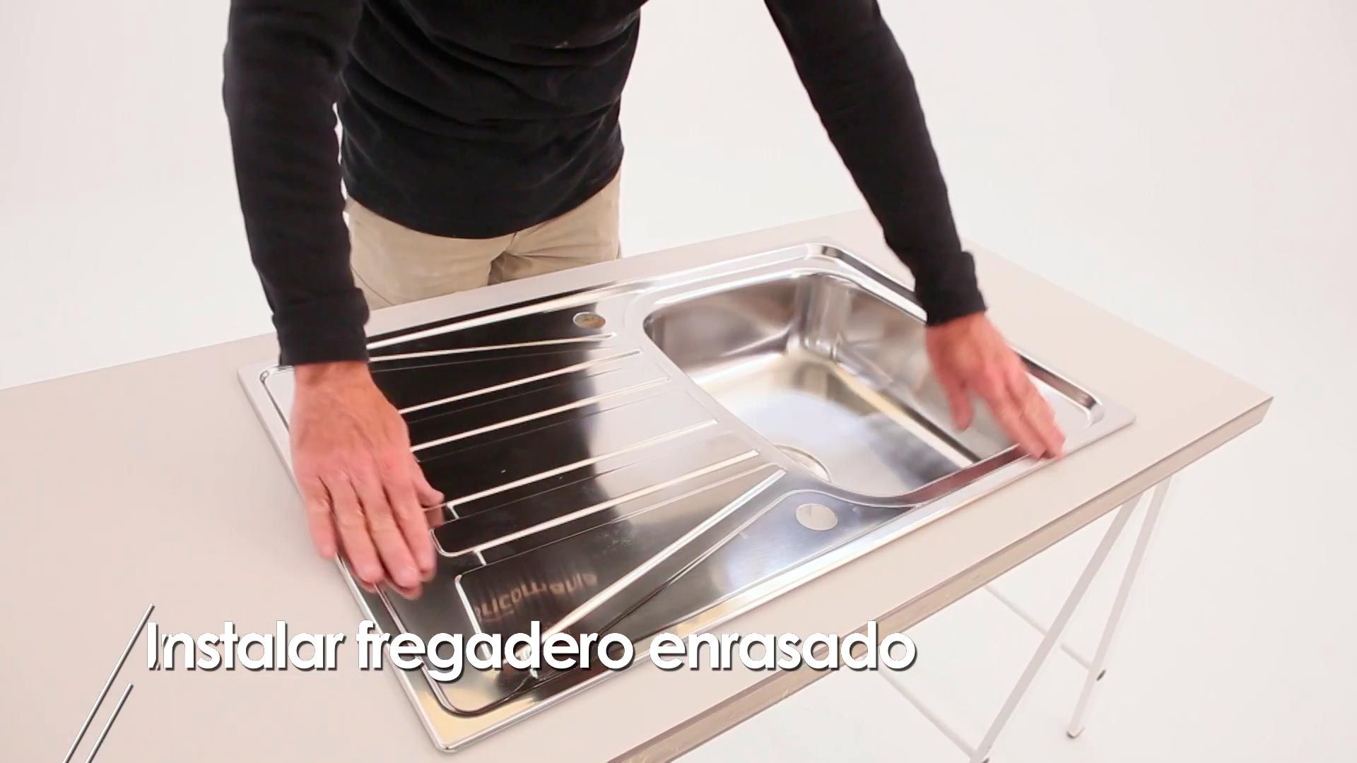 Cómo instalar un fregadero encastrado paso 8