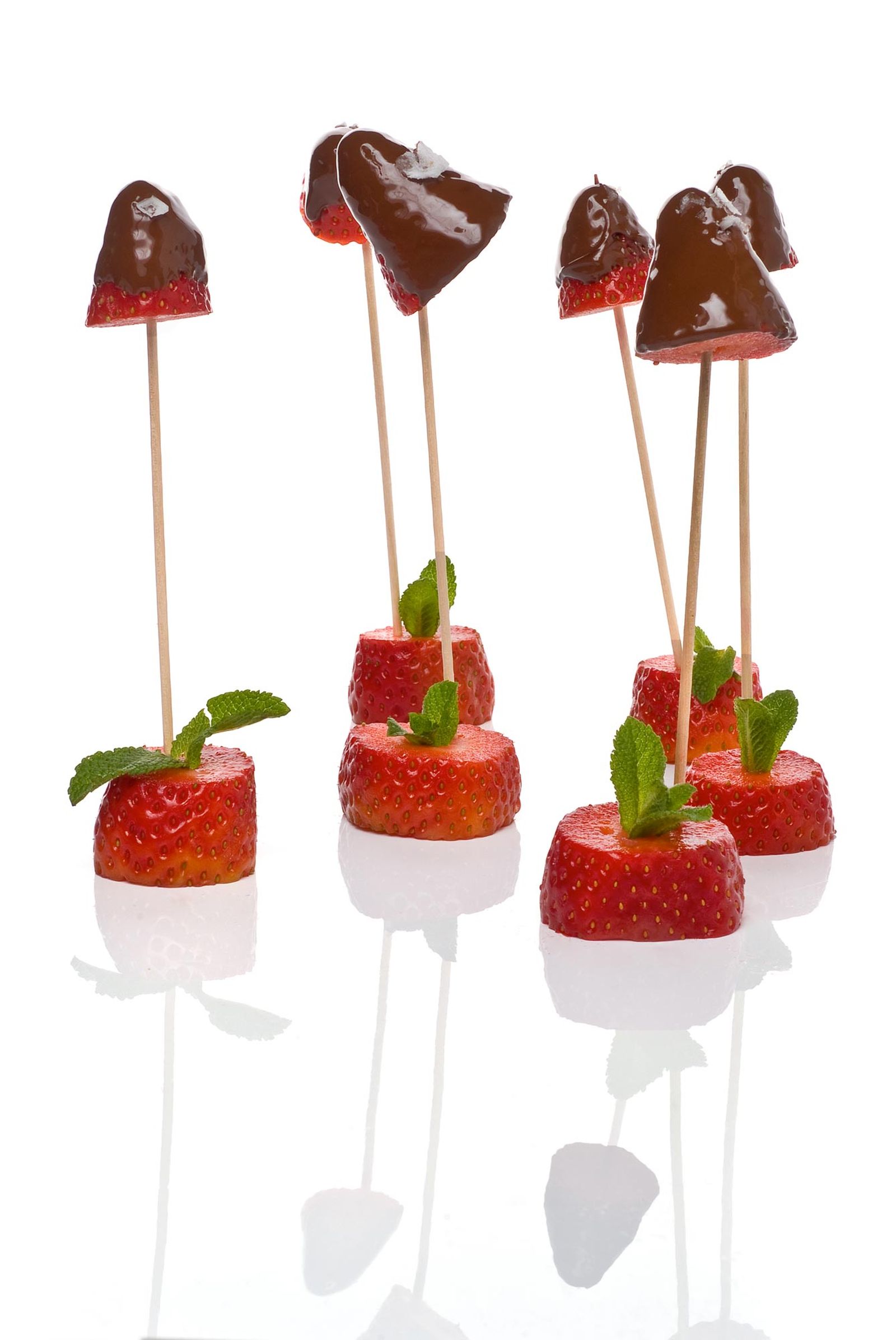 BROCHETAS DE FRESAS CON CHOCOLATE 2 xl