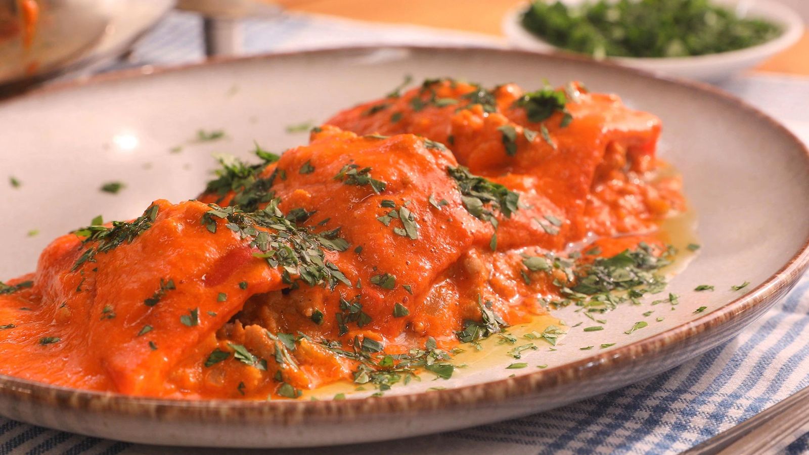 Pimientos rellenos de carne