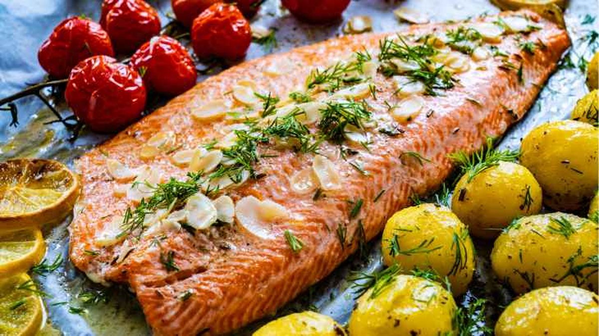 receta salmon al horno eneldo