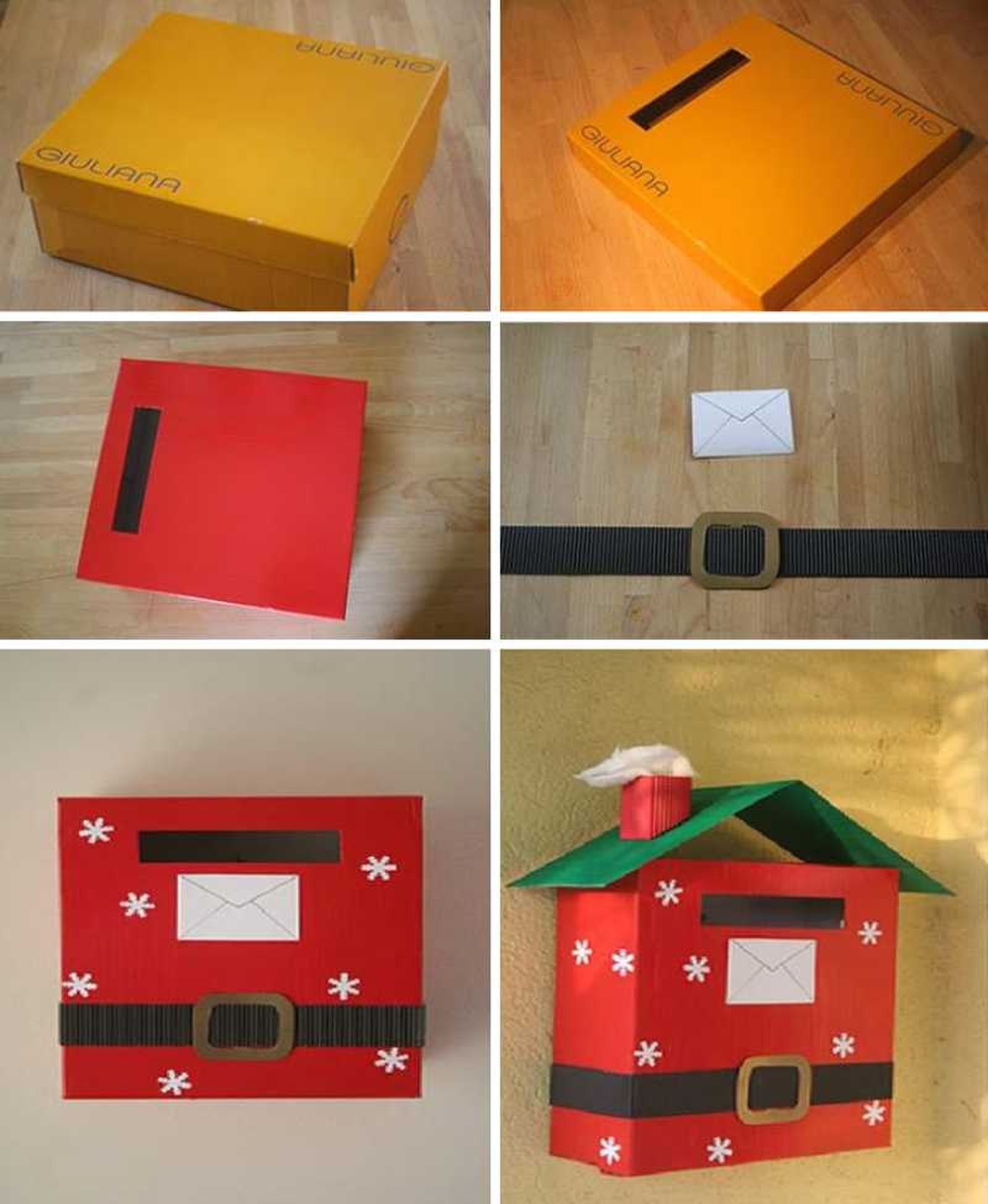 Hacer un buzón navideño paso a paso.