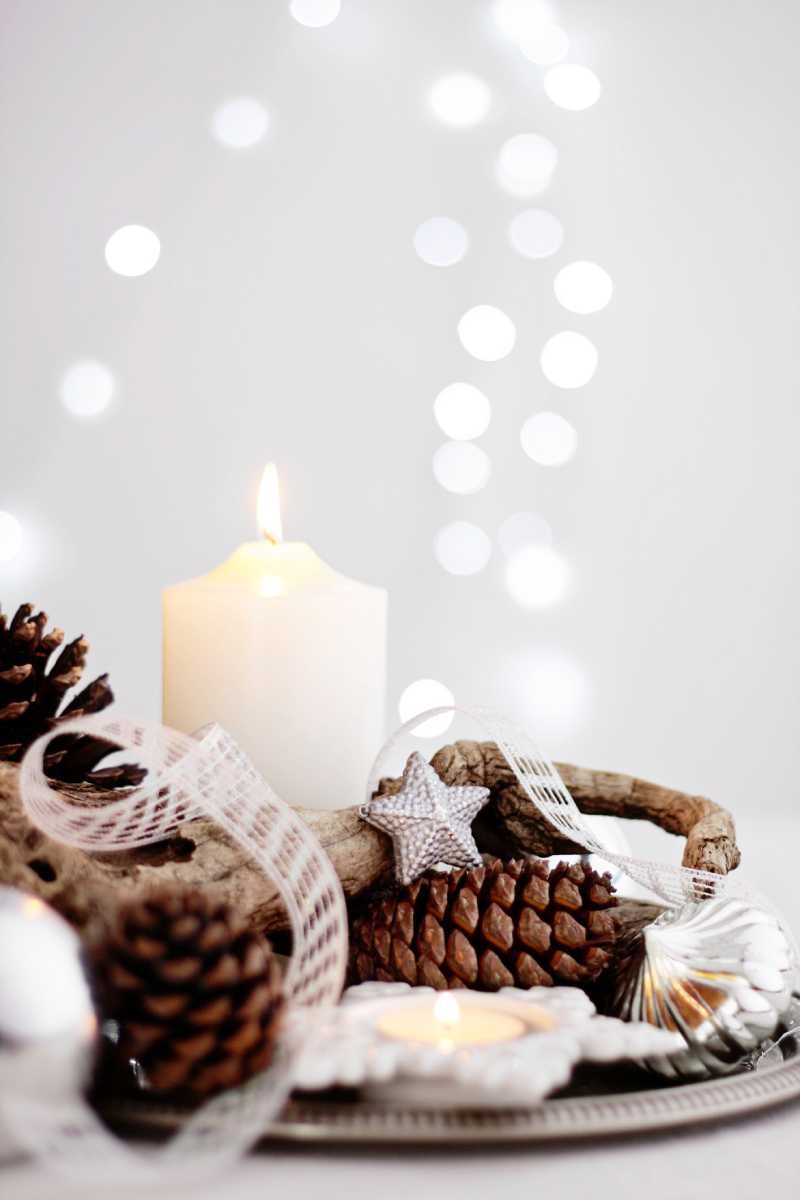 Centro de mesa navideño.