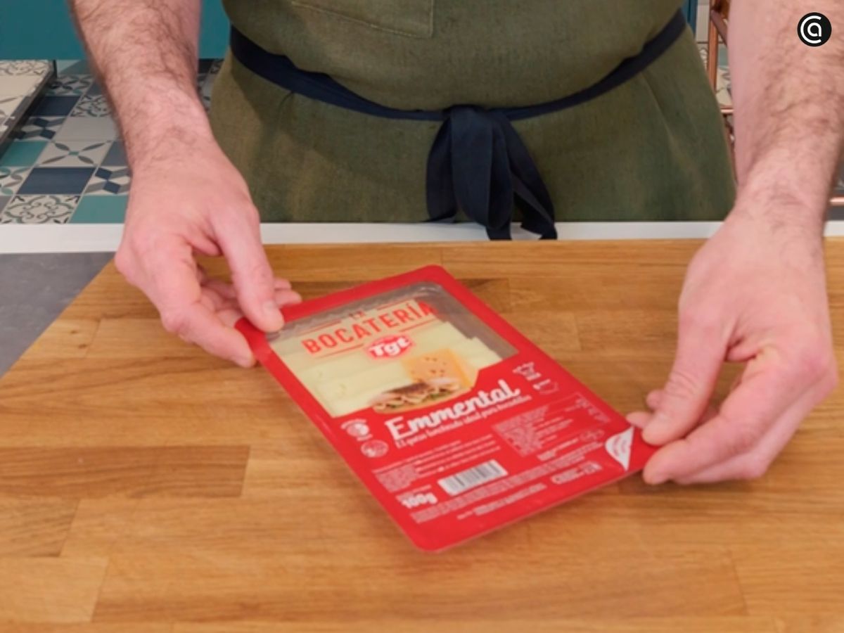 San jacobo - queso La Bocatería Emmental de TGT