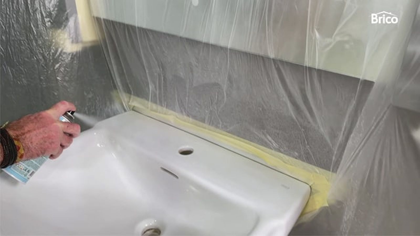como pintar lavabo paso7