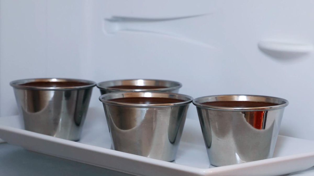 Receta de flan vegano de chocolate   paso 6