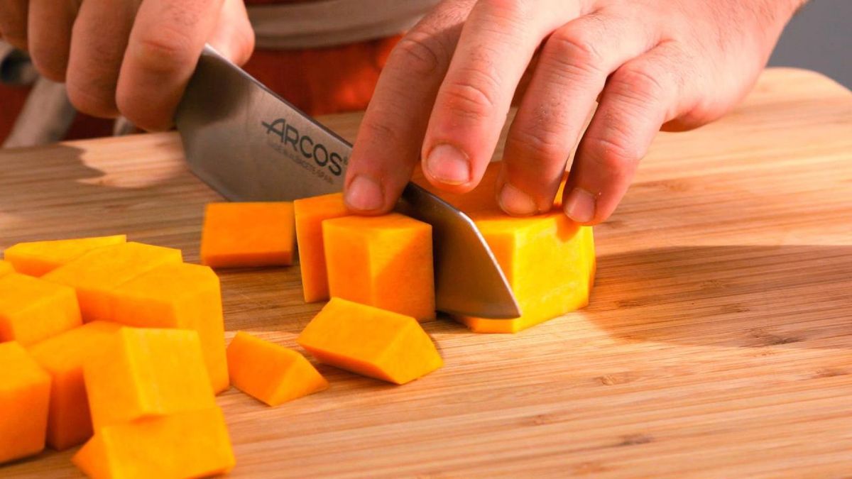 Crema de calabaza   Paso 1