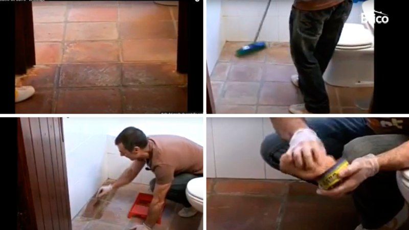 Pasos para oscurecer baldosas de barro