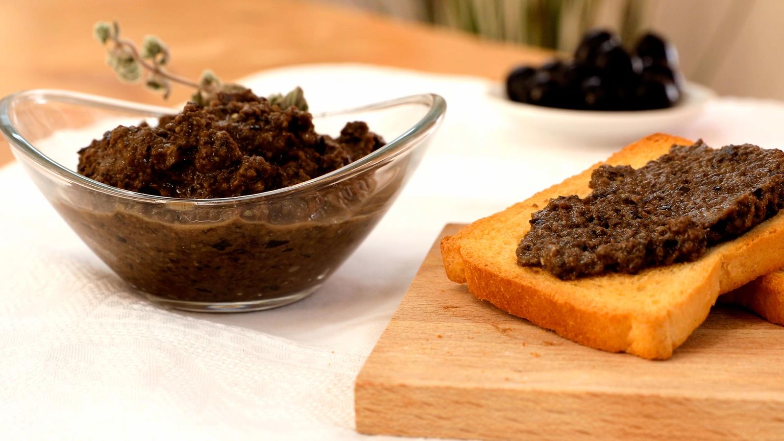 Receta de tapenade de aceitunas negras