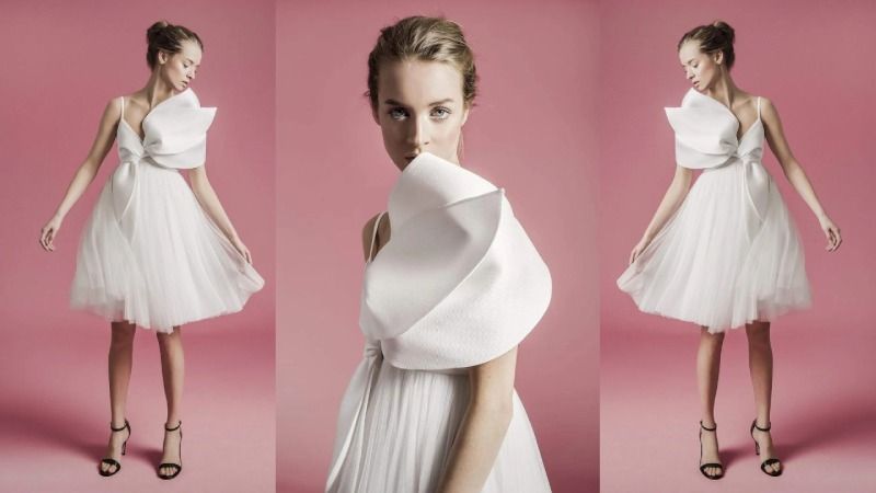 Vestido corto de novia / Fotos: Shophie et Voilà