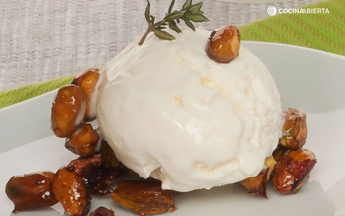 El refrescante helado de yogur