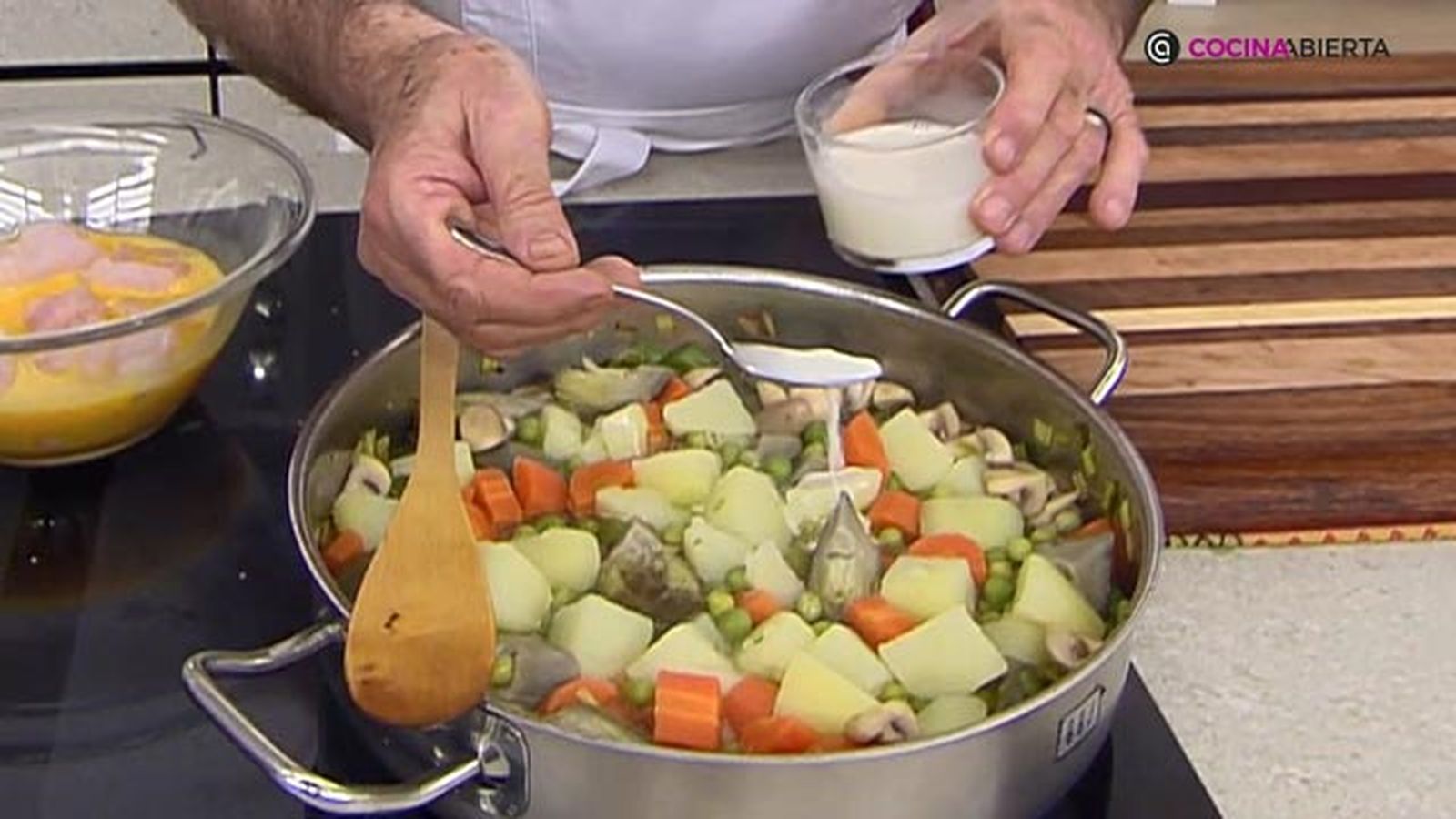 receta pescadilla rebozada menestra verduras ka paso4