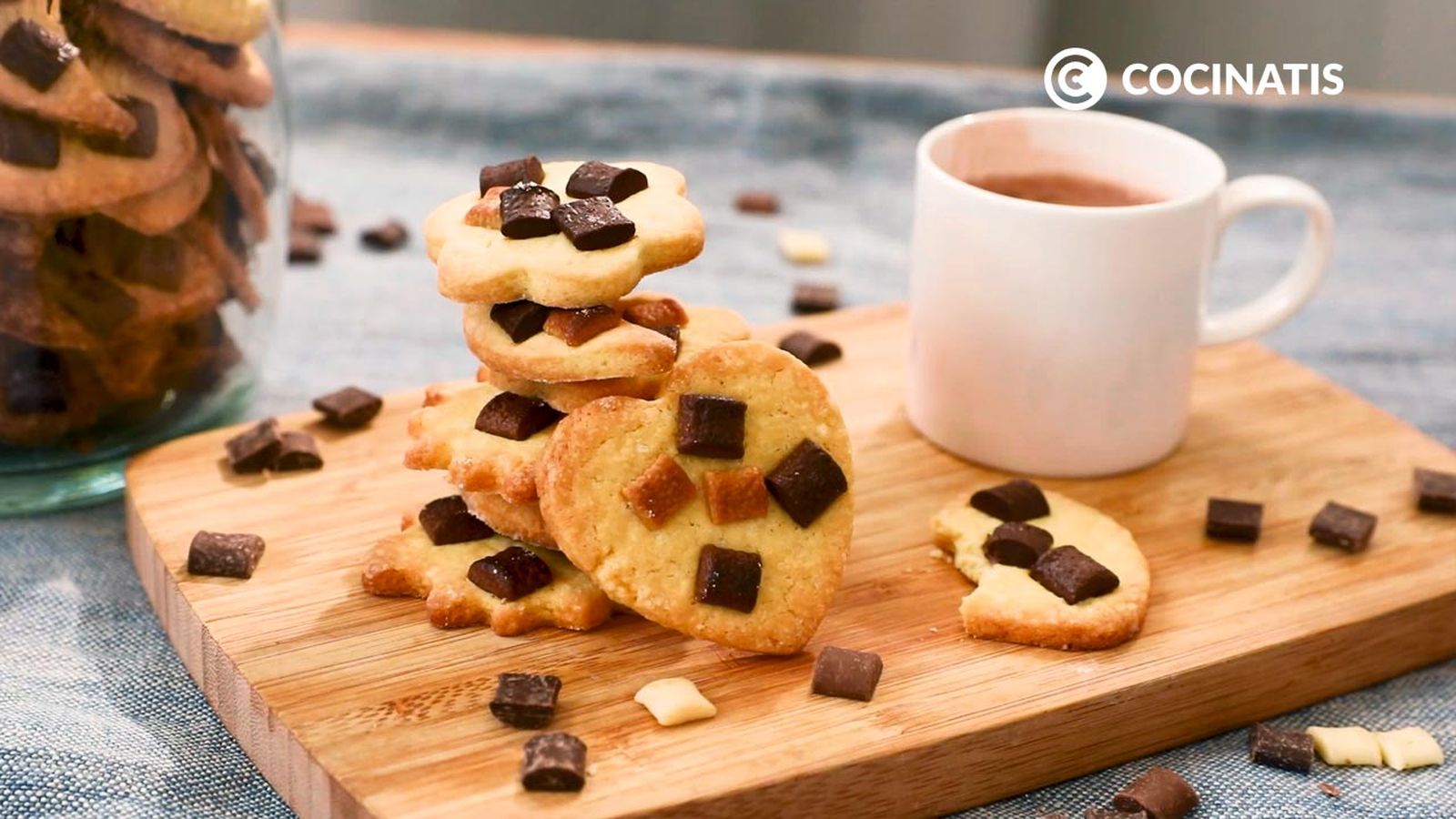 Receta de galletas de mantequilla y chocolate