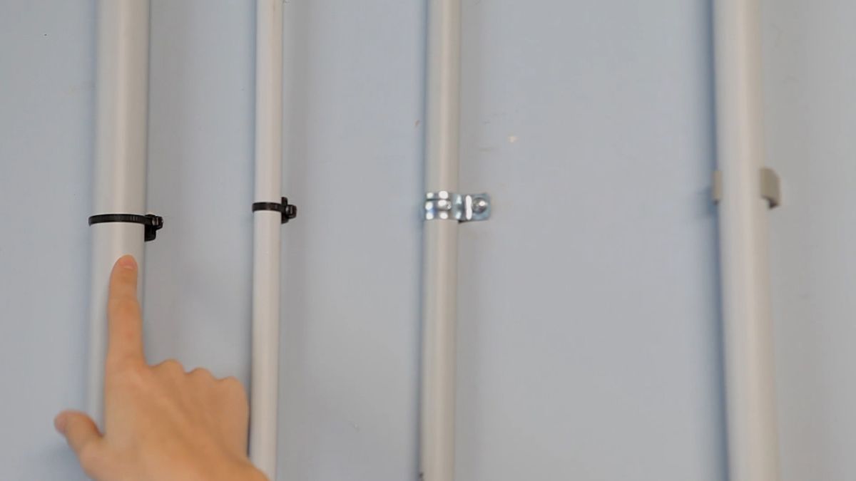 Sujeciones para conductos paso 9