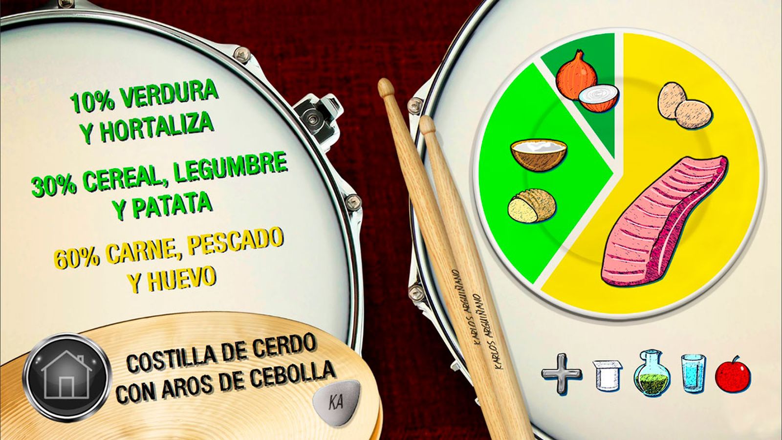 costilla cebolla plato
