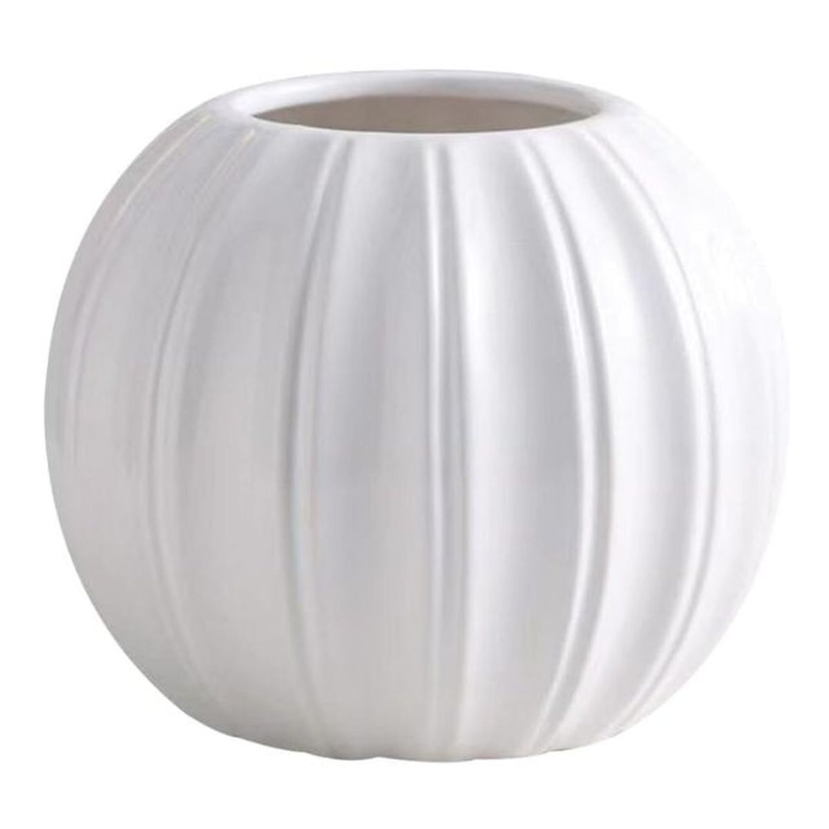 macetero blanco forma calabaza Zerodeko