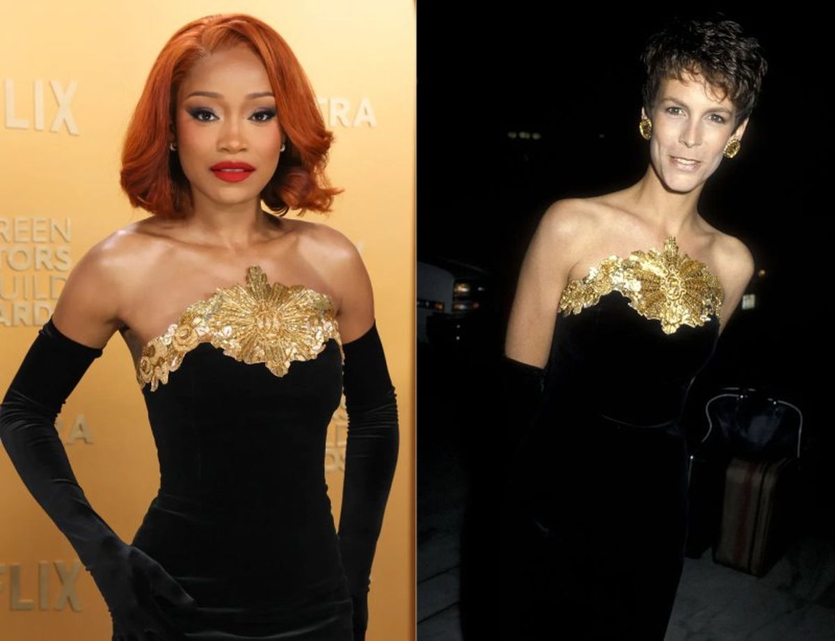Keke Palmer y Jamie Lee Curtis con el mismo vestido