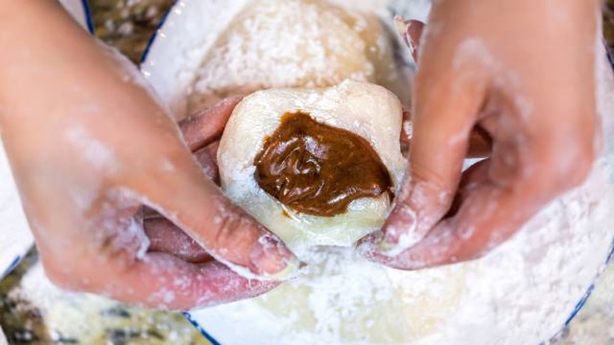 mochi relleno chocolate