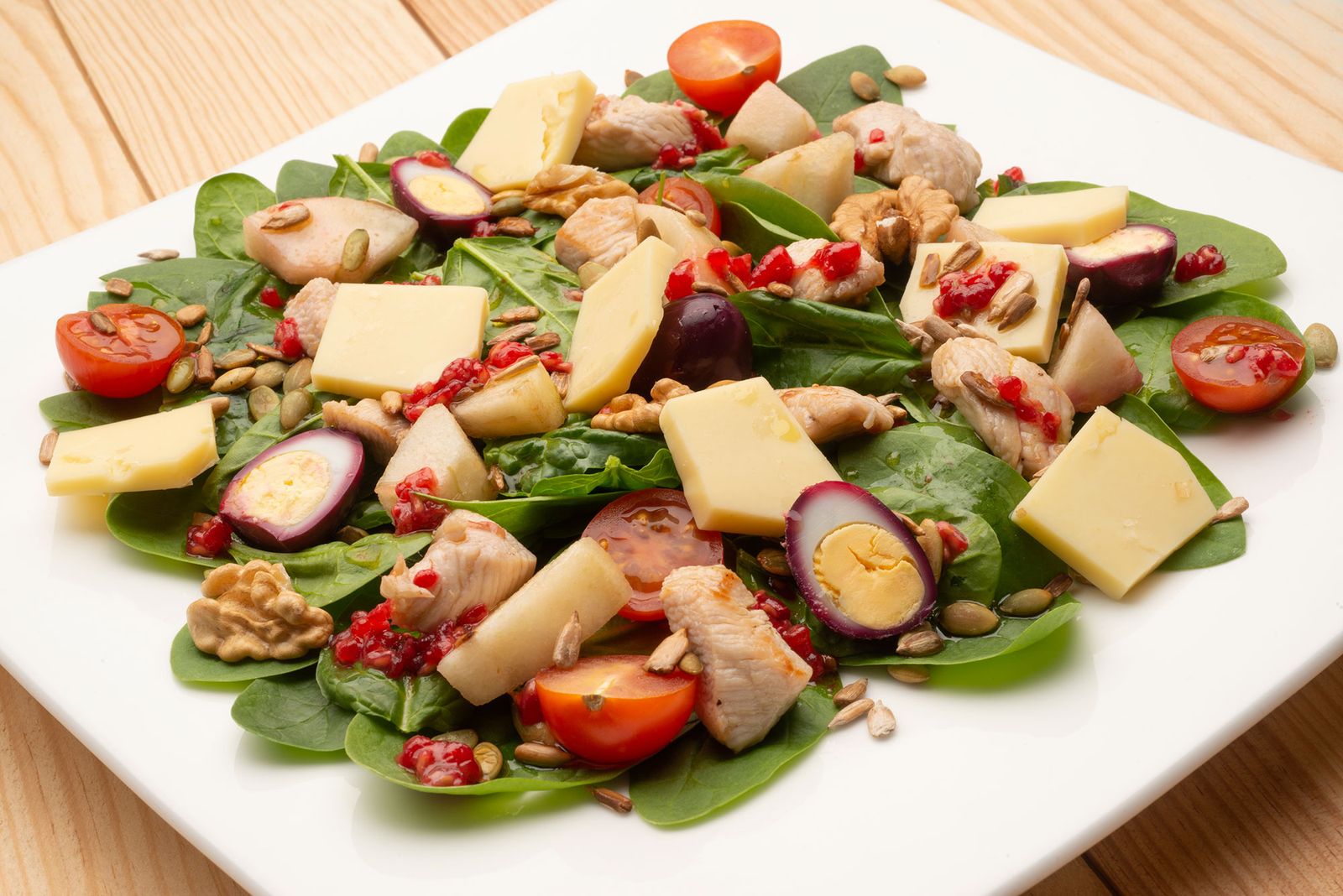 KARL6373 receta ensalada espinacas pavo pera xl