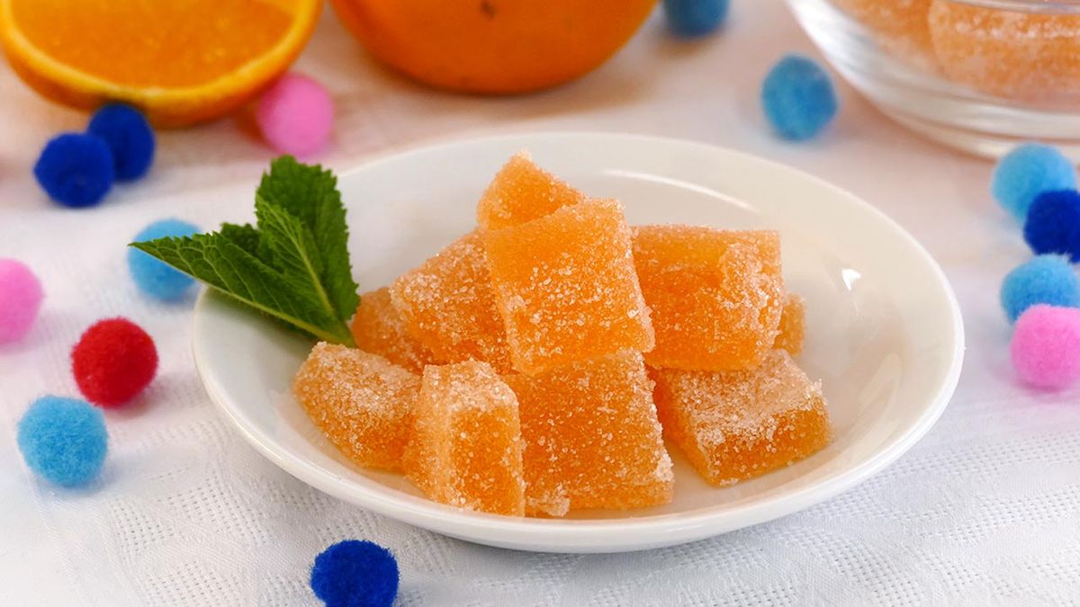 Receta de golosinas de naranja