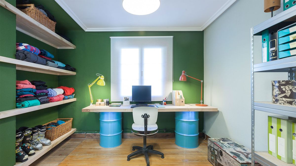 DEKO0712 Decorar estudio multifuncional color verde V