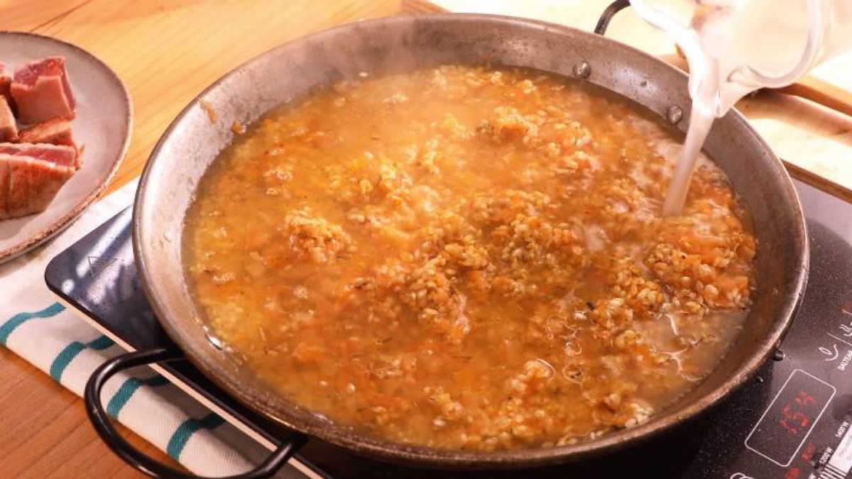 arroz con atun y cebolla  paso 5