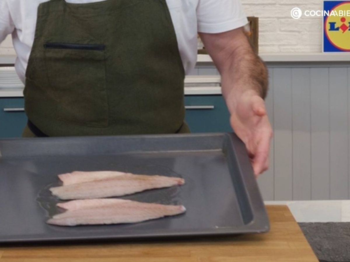 Lubina a la bilbaína - paso 1