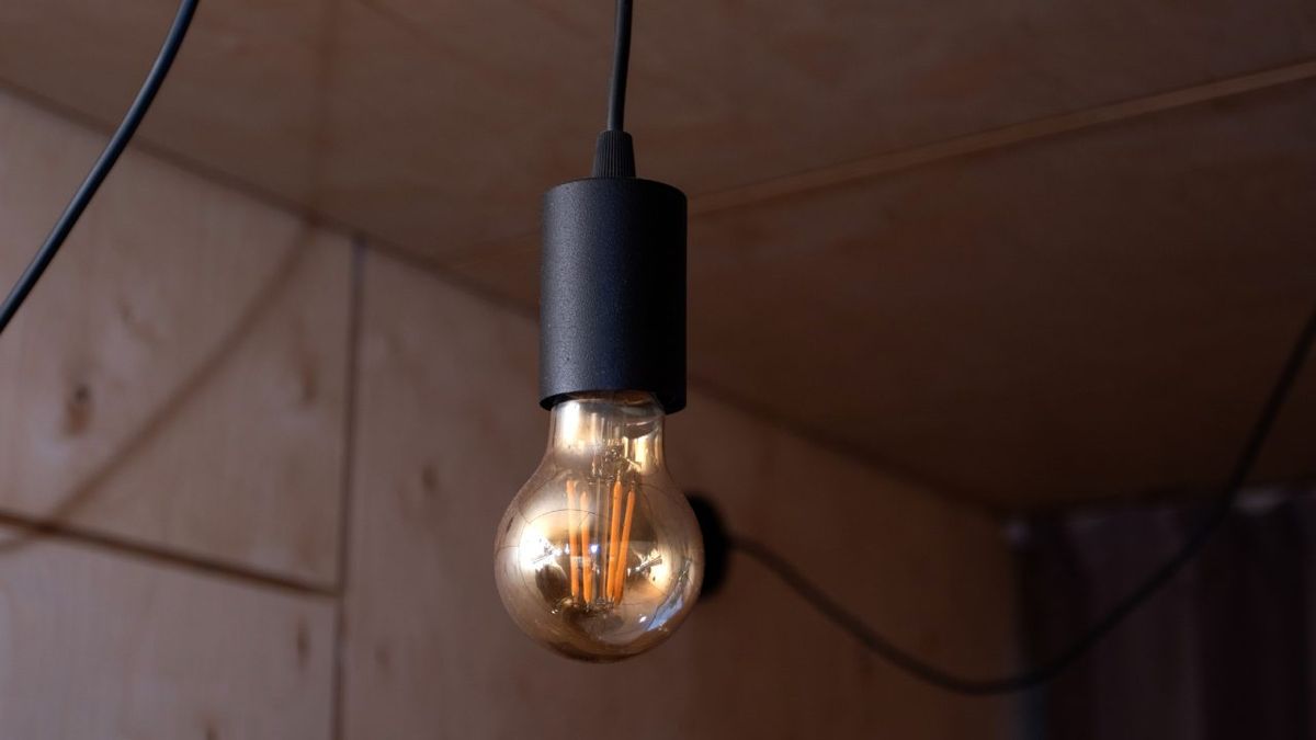 Portalámparas con bombilla