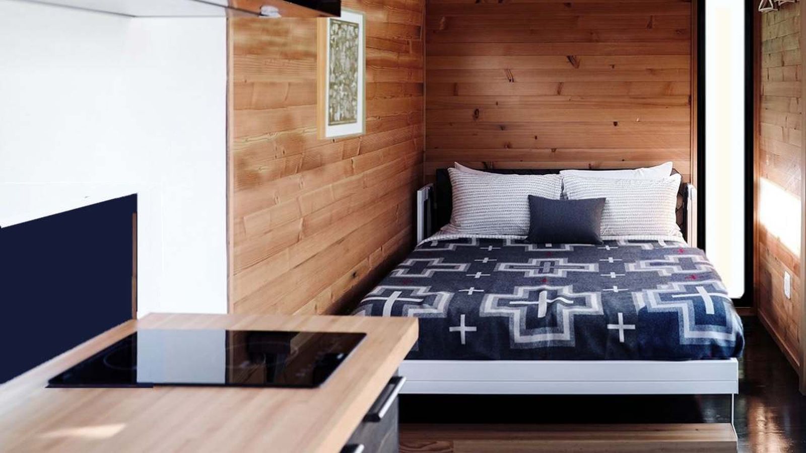 Interior del búnker de "Un refuge dans mon jardin"