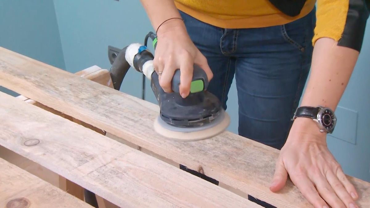 DEKO684 Crear cabecero cama tablas madera pino paso3