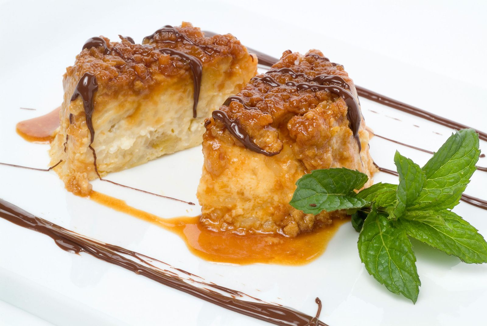 Flan de arroz con leche y plátano