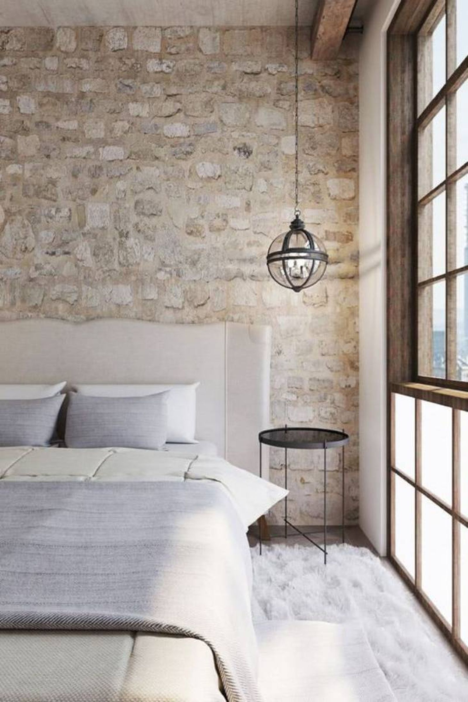 salon dormitorio azulejos piedra pinterest