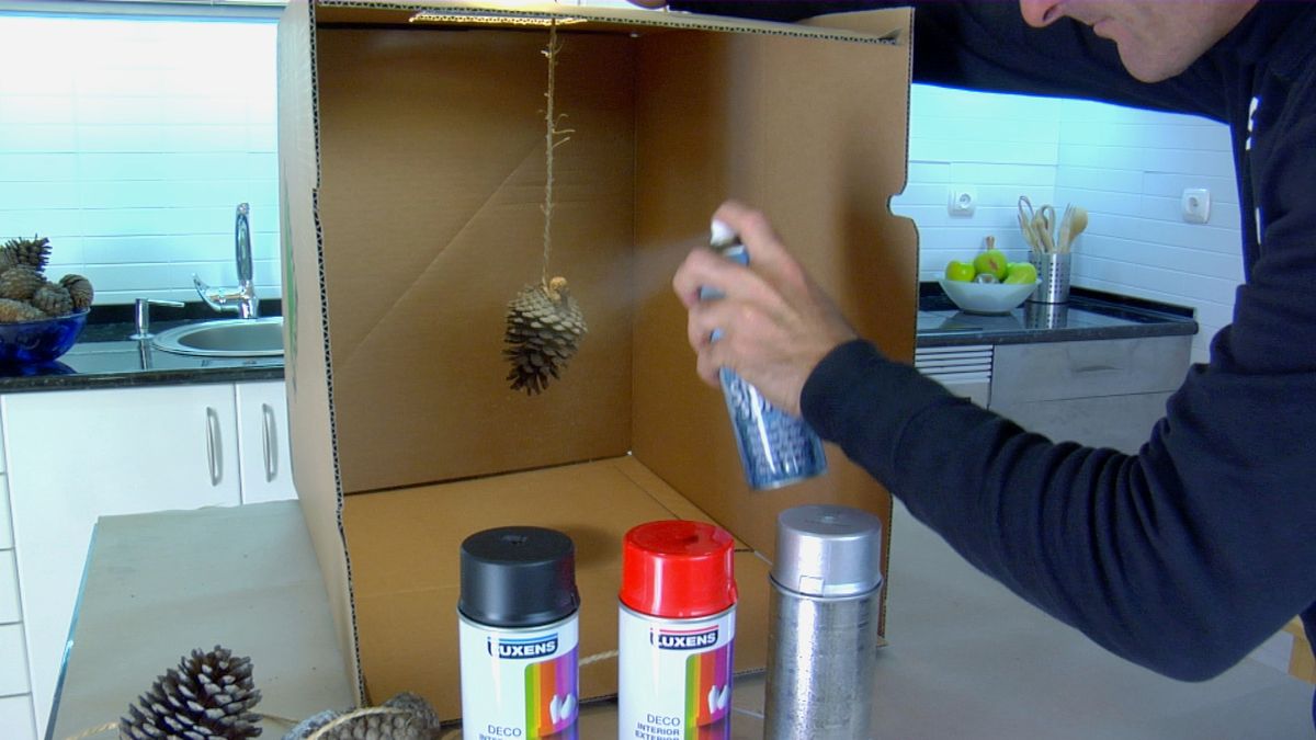 Hacer adornos navideños paso 4