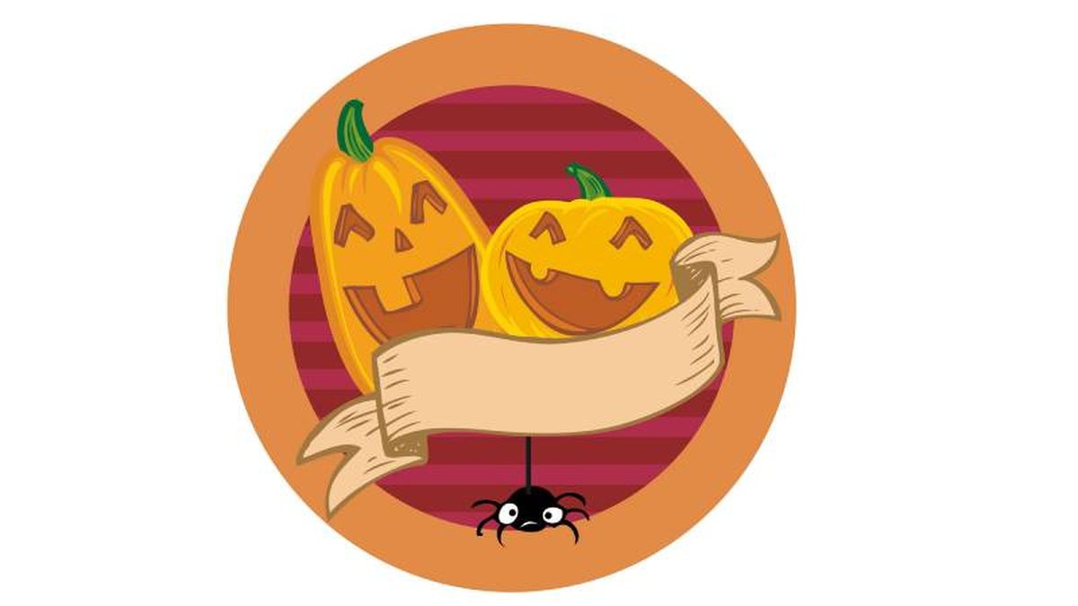 Posavasos de calabazas de Halloween.