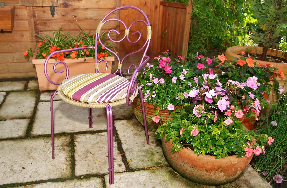 brico 0512 2 Restaurar silla hierro exterior xl