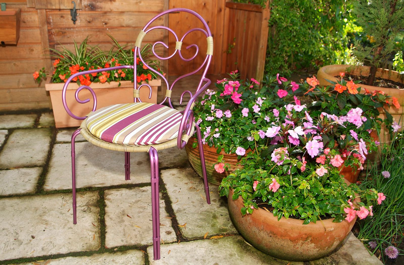 brico 0512 2 Restaurar silla hierro exterior xl