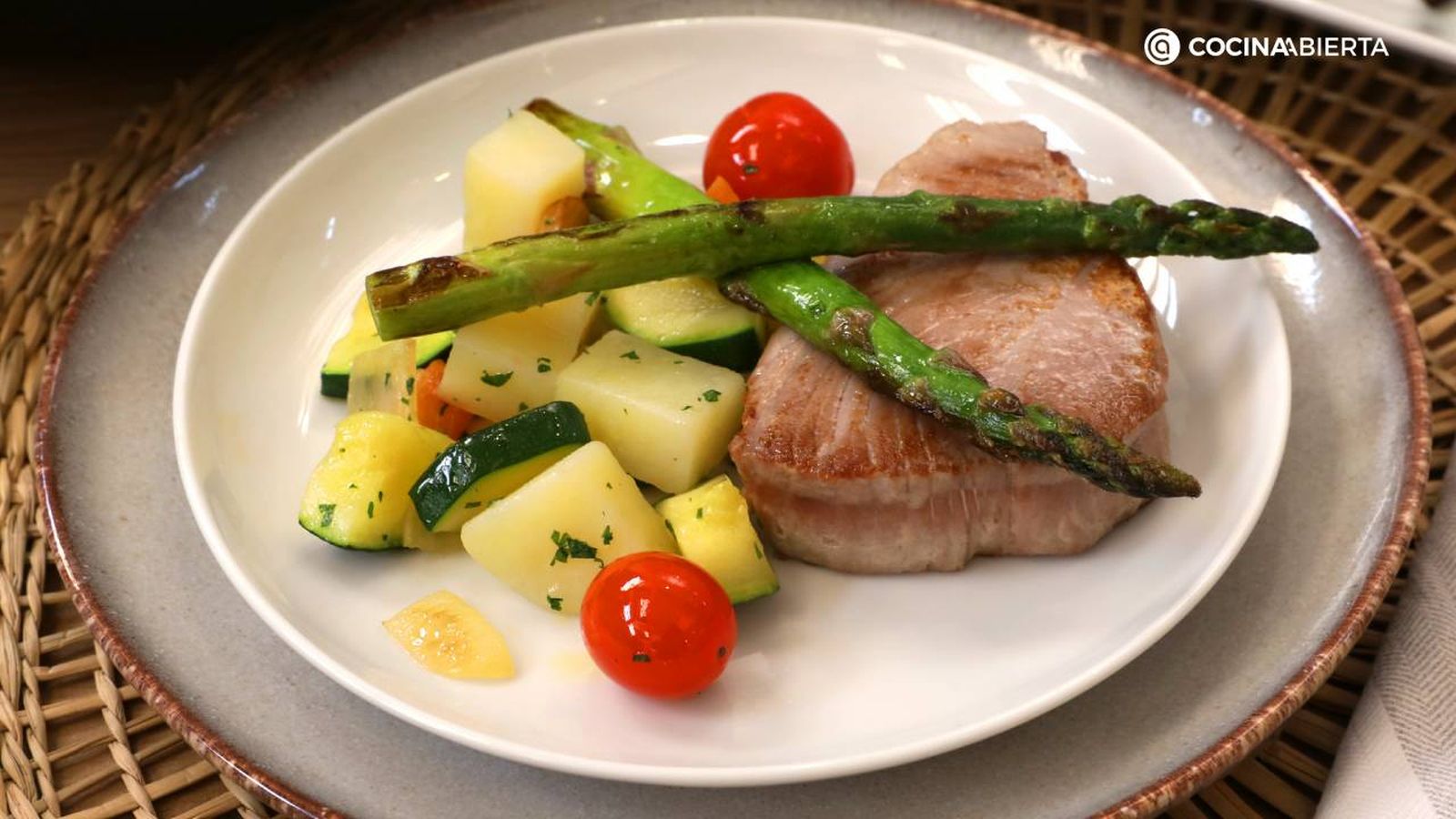 JATA Atun plancha verduras portada