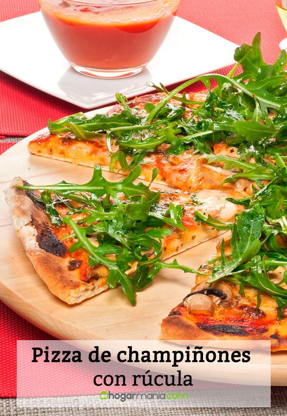 pizza champinones rucula pin
