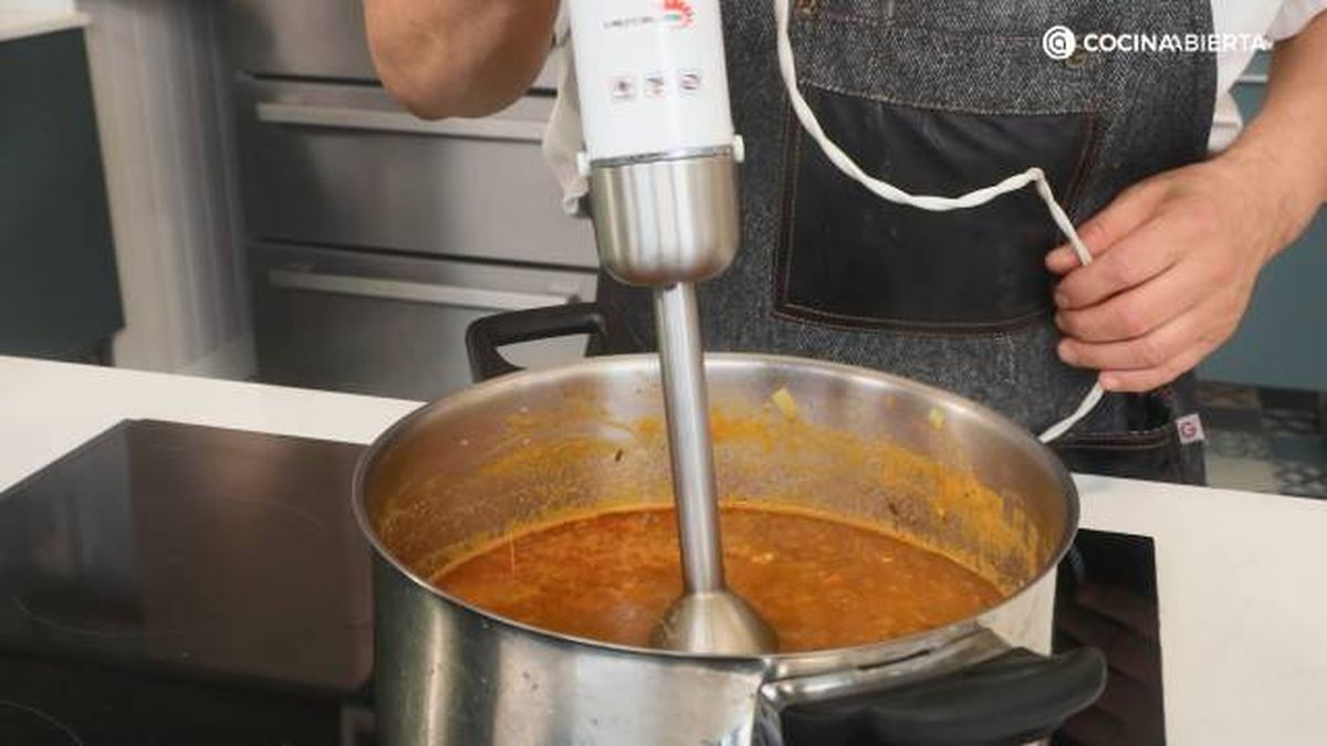 Gallina blanca Crema marisco paso 5