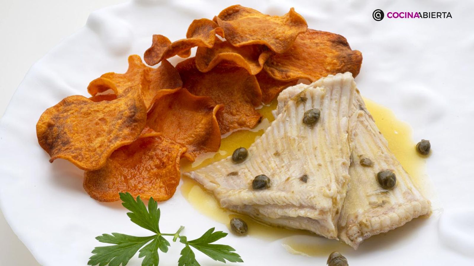 Raya mantequilla alcaparras