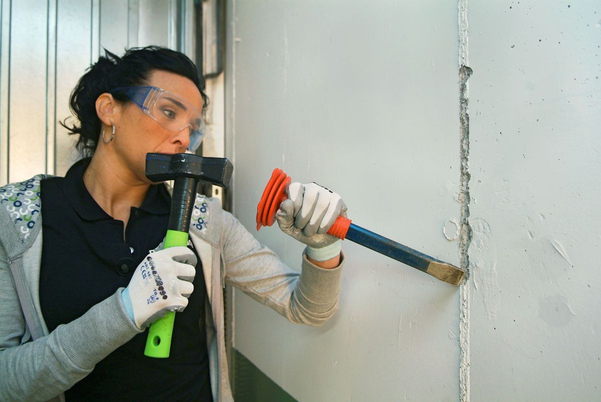 Alisar pared de sótano paso 1